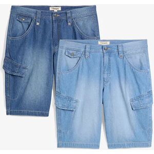 bonprix Džínsové bermudy z čistej bavlny, Relaxed Fit (2 ks) 32 male bonprix Džínsové bermudy z čistej bavlny, Relaxed Fit (2 ks) 32 male