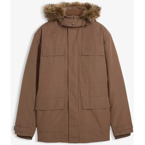 bonprix Dlhá vatovaná parka s flísovou podšívkou a odnímateľnou kapucňou 52/54 (L) male bonprix Dlhá vatovaná parka s flísovou podšívkou a odnímateľnou kapucňou 52/54 (L) male