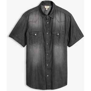 bonprix Džínsová košeľa, krátky rukáv, Slim Fit, bio bavlna 45/46 (XXL) male bonprix Džínsová košeľa, krátky rukáv, Slim Fit, bio bavlna 45/46 (XXL) male