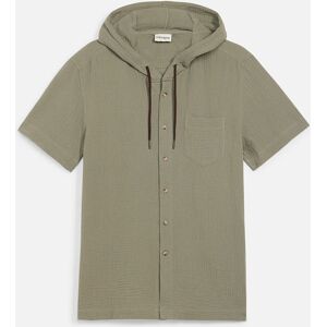 bonprix Košeľa s krátkym rukávom z čistej bavlny, s kapucňou 45/46 (XXL) male bonprix Košeľa s krátkym rukávom z čistej bavlny, s kapucňou 45/46 (XXL) male