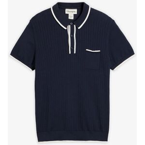 bonprix Pletené tričko s kontrastnými detailmi 60/62 (XXL) male bonprix Pletené tričko s kontrastnými detailmi 60/62 (XXL) male