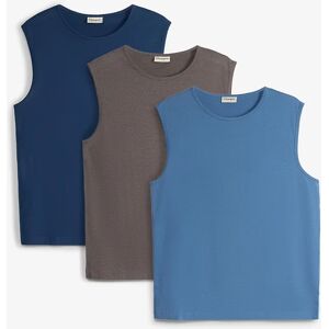 bonprix Tričko bez rukávov (3 ks) 60/62 (XXL) male bonprix Tričko bez rukávov (3 ks) 60/62 (XXL) male