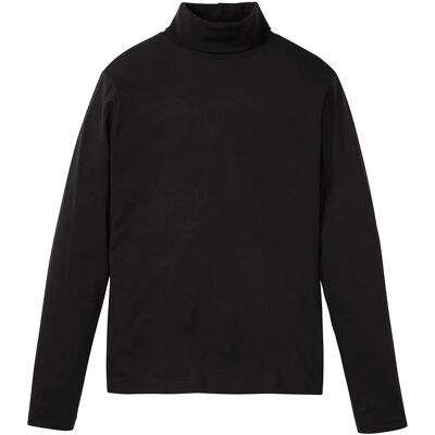 bonprix Tričko s dlhým rukávom, s rolákom, z čistej bavlny 48/50 (M) male bonprix Tričko s dlhým rukávom, s rolákom, z čistej bavlny 48/50 (M) male