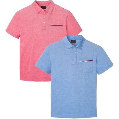 bonprix Polo tričko, piké z čistej bavlny (2 ks v balení) 68/70 (4XL) male bonprix Polo tričko, piké z čistej bavlny (2 ks v balení) 68/70 (4XL) male