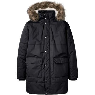 bonprix Vatovaná bunda parka s umelou kožušinkovou podšívkou a odnímateľnou kapucňou 62 male bonprix Vatovaná bunda parka s umelou kožušinkovou podšívkou a odnímateľnou kapucňou 62 male