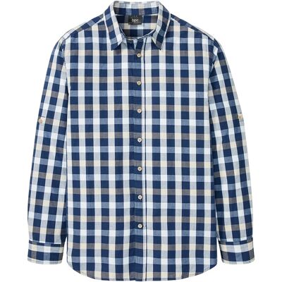bonprix Košeľa s dlhým rukávom z čistej bavlny 49/50 (4XL) male bonprix Košeľa s dlhým rukávom z čistej bavlny 49/50 (4XL) male