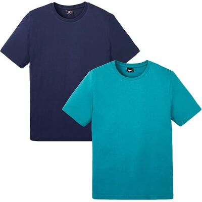 bonprix Tričko (2 ks) z čistej bavlny 56/58 (XL) male bonprix Tričko (2 ks) z čistej bavlny 56/58 (XL) male