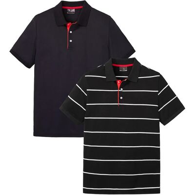 bonprix Polo tričko, piké (2 ks v balení), z čistej bavlny 60/62 (XXL) male bonprix Polo tričko, piké (2 ks v balení), z čistej bavlny 60/62 (XXL) male