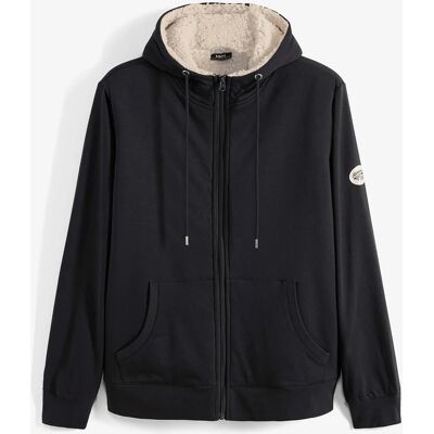 bonprix Termo mikina s kapucňou a kožušinovou podšívkou 60/62 (XXL) male bonprix Termo mikina s kapucňou a kožušinovou podšívkou 60/62 (XXL) male