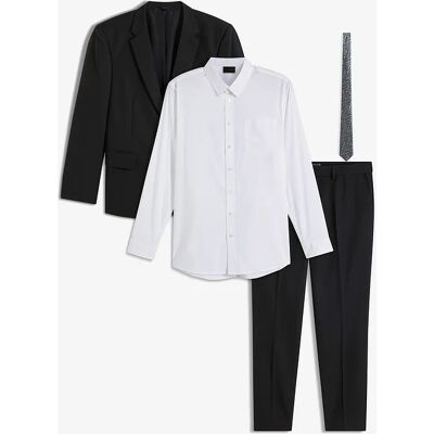 bonprix Oblek Slim Fit (4-dielna sada), sako, nohavice, košeľa, kravata 66 male bonprix Oblek Slim Fit (4-dielna sada), sako, nohavice, košeľa, kravata 66 male