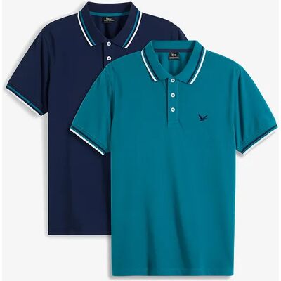 bonprix Polo tričko, Regular Fit (2 ks v balení) 60/62 (XXL) male bonprix Polo tričko, Regular Fit (2 ks v balení) 60/62 (XXL) male