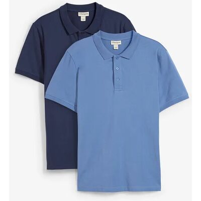 bonprix Džersejové polo tričko (2 ks), z čistej bio bavlny 64/66 (3XL) male bonprix Džersejové polo tričko (2 ks), z čistej bio bavlny 64/66 (3XL) male