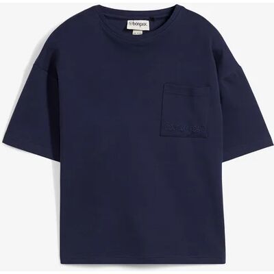 bonprix Tričko oversized s bio bavlnou 128/134 male bonprix Tričko oversized s bio bavlnou 128/134 male