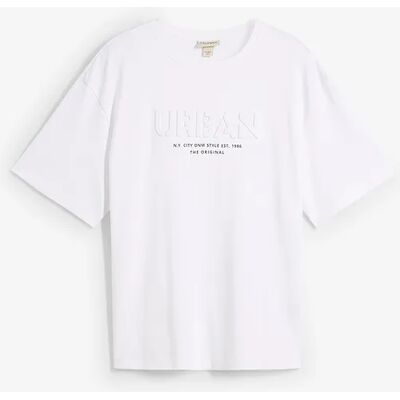 bonprix Tričko s 3D potlačou z ťažkej bio balvny, Loose Fit 60/62 (XXL) male bonprix Tričko s 3D potlačou z ťažkej bio balvny, Loose Fit 60/62 (XXL) male