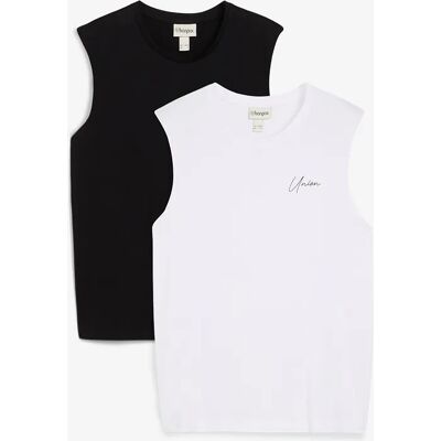 bonprix Tielko (2 ks v balení) z čistej bio bavlny, Loose Fit 64/66 (3XL) male bonprix Tielko (2 ks v balení) z čistej bio bavlny, Loose Fit 64/66 (3XL) male