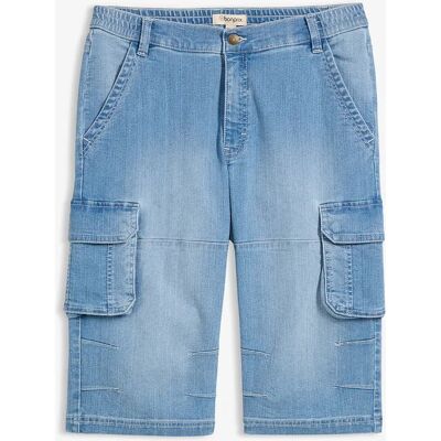 bonprix Dlhé bermudy, ľahké, strečové, s komfortným pásom, Regular Fit 38 male bonprix Dlhé bermudy, ľahké, strečové, s komfortným pásom, Regular Fit 38 male