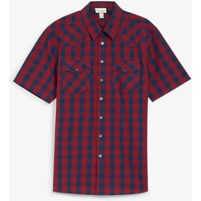 bonprix Košeľa s krátkym rukávom z bavlny 47/48 (3XL) male bonprix Košeľa s krátkym rukávom z bavlny 47/48 (3XL) male