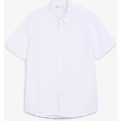 bonprix Košeľa s krátkym rukávom s plátnom 41/42 (L) male bonprix Košeľa s krátkym rukávom s plátnom 41/42 (L) male