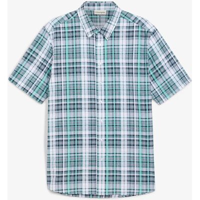 bonprix Košeľa s krátkym rukávom, krepová, z čistej bavlny 43/44 (XL) male bonprix Košeľa s krátkym rukávom, krepová, z čistej bavlny 43/44 (XL) male