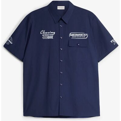 bonprix Košeľa s krátkym rukávom z čistej bio bavlny 43/44 (XL) male bonprix Košeľa s krátkym rukávom z čistej bio bavlny 43/44 (XL) male