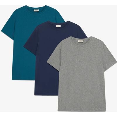 bonprix Tričko (3 ks) 64/66 (3XL) male bonprix Tričko (3 ks) 64/66 (3XL) male