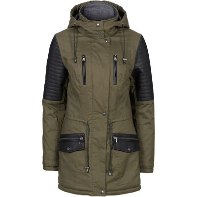 bonprix Bunda parka s koženkou 34 female bonprix Bunda parka s koženkou 34 female