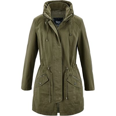bonprix Krátka parka bunda so stojačikom, vypasovaná 56 female bonprix Krátka parka bunda so stojačikom, vypasovaná 56 female