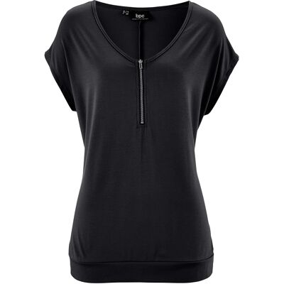 bonprix Tričko so zipsom, krátky rukáv 44/46 female bonprix Tričko so zipsom, krátky rukáv 44/46 female
