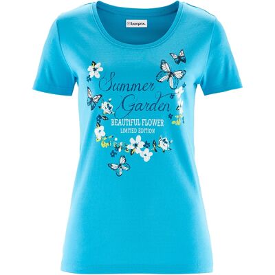 bonprix Bavlnené tričko s krátkym rukávom 36/38 female bonprix Bavlnené tričko s krátkym rukávom 36/38 female