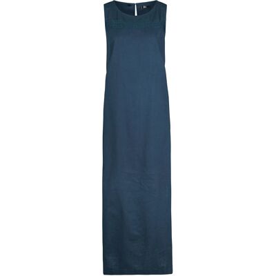 bonprix Maxi šaty s plátnom, dierkovaný vzor na výstrihu a s bočným rozparkom 38 female bonprix Maxi šaty s plátnom, dierkovaný vzor na výstrihu a s bočným rozparkom 38 female