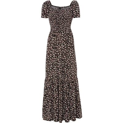 bonprix Maxi šaty z viskózového mixu 32/34 female bonprix Maxi šaty z viskózového mixu 32/34 female