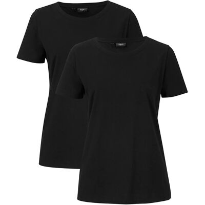 bonprix Tričko s krátkym rukávom, z čistej bavlny 2 ks 36/38 female bonprix Tričko s krátkym rukávom, z čistej bavlny 2 ks 36/38 female