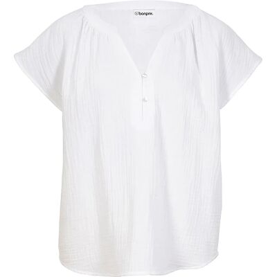 bonprix Blúzkový top, mušelínový z čistej bavlny 38 female bonprix Blúzkový top, mušelínový z čistej bavlny 38 female