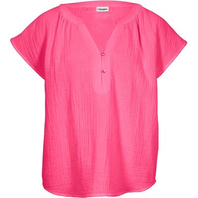 bonprix Blúzkový top, mušelínový z čistej bavlny 52 female bonprix Blúzkový top, mušelínový z čistej bavlny 52 female