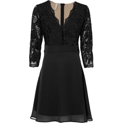 bonprix Šifónové midi šaty s čipkou 36/38 female bonprix Šifónové midi šaty s čipkou 36/38 female