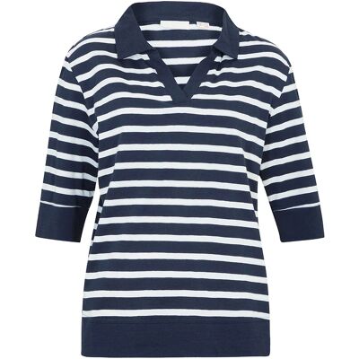 bonprix Polo tričko z mixu bavlny a viskózy 36/38 female bonprix Polo tričko z mixu bavlny a viskózy 36/38 female