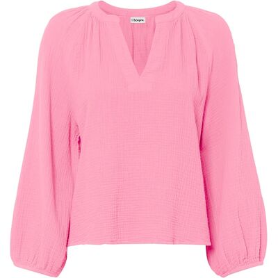 bonprix Blúzka, oversize z mušelínu, z čistej bavlny 46 female bonprix Blúzka, oversize z mušelínu, z čistej bavlny 46 female