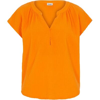 bonprix Blúzkový top, mušelínový z čistej bavlny 44 female bonprix Blúzkový top, mušelínový z čistej bavlny 44 female