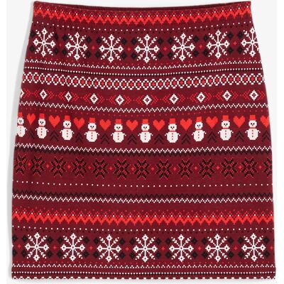 bonprix Mini sukňa s nórskym vzorom z mixu bavlny a elastanu 36/38 female bonprix Mini sukňa s nórskym vzorom z mixu bavlny a elastanu 36/38 female