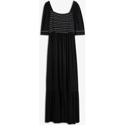 bonprix Maxi šaty z padavého viskózového mixu 48/50 female bonprix Maxi šaty z padavého viskózového mixu 48/50 female