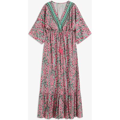bonprix Potlačené maxi šaty z padavej viskózy 48 female bonprix Potlačené maxi šaty z padavej viskózy 48 female