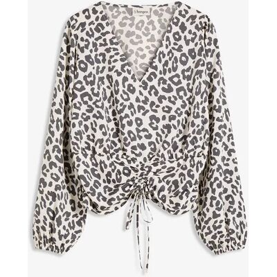 bonprix Blúzka s riasením 52 female bonprix Blúzka s riasením 52 female