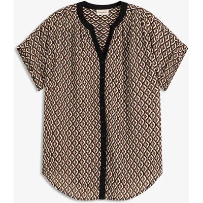 bonprix Oversize-blúzka z padavého šifónu 40 female bonprix Oversize-blúzka z padavého šifónu 40 female