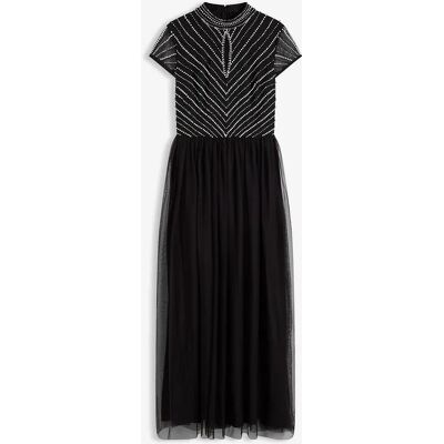 bonprix Maxi šaty s korálkovou výšivkou 32 female bonprix Maxi šaty s korálkovou výšivkou 32 female