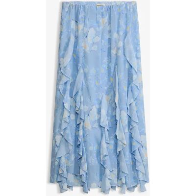 bonprix Maxi sukňa z ľahkého šifónu 44 female bonprix Maxi sukňa z ľahkého šifónu 44 female