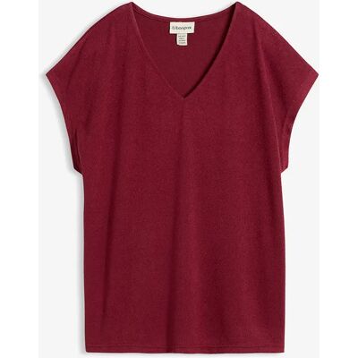 bonprix Oversize-tričko v pletenom vzhľade 40/42 female bonprix Oversize-tričko v pletenom vzhľade 40/42 female