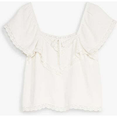 bonprix Blúzkový top z ľahkého krepu 44 female bonprix Blúzkový top z ľahkého krepu 44 female