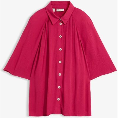 bonprix Oversize-blúzka zo štruktúrovanej viskózy 42 female bonprix Oversize-blúzka zo štruktúrovanej viskózy 42 female