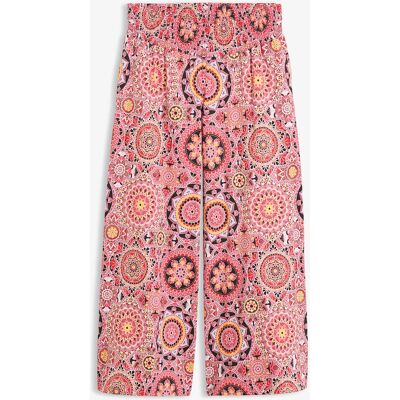bonprix Široké džersejové culotte nohavice so širokým nariaseným pásom, 7/8 dĺžka 48/50 female bonprix Široké džersejové culotte nohavice so širokým nariaseným pásom, 7/8 dĺžka 48/50 female