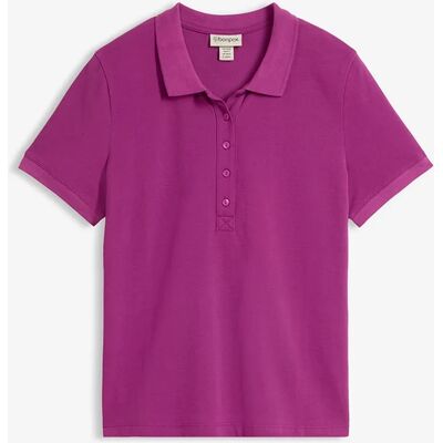 bonprix Polo tričko z piké, z čistej bio bavlny 52/54 female bonprix Polo tričko z piké, z čistej bio bavlny 52/54 female